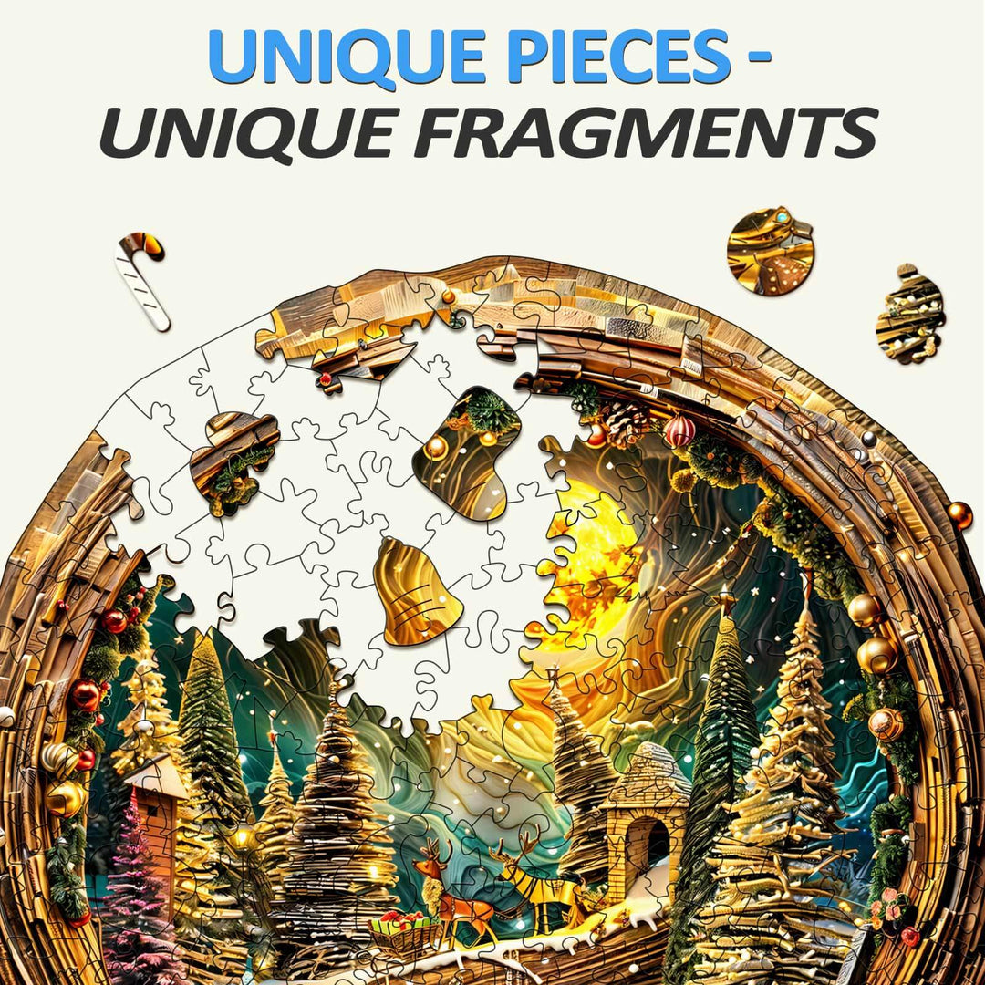 Puzzle en bois 3D Ville de Noël