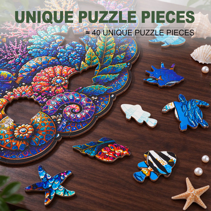 Sunlit Abyss Wooden Jigsaw Puzzle