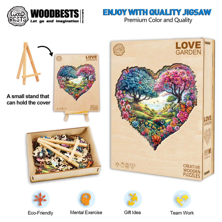 Love Garden Wooden Jigsaw Puzzle