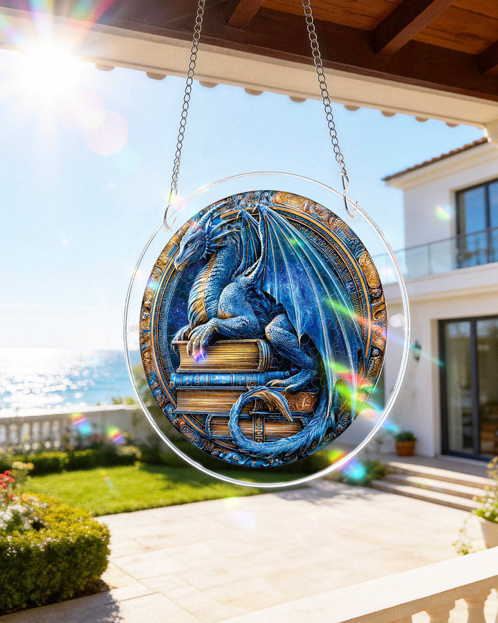 Acrylic Jigsaw Puzzle Suncatcher - Dragon Realm Library