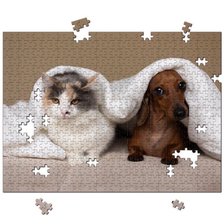 500/1000-piece Paw-some Custom Pet Photo Jigsaw Puzzle