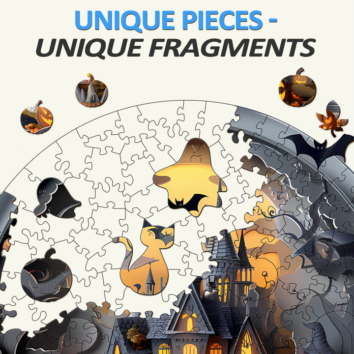 3D Halloween Castle-3 Wooden Jigsaw Puzzle