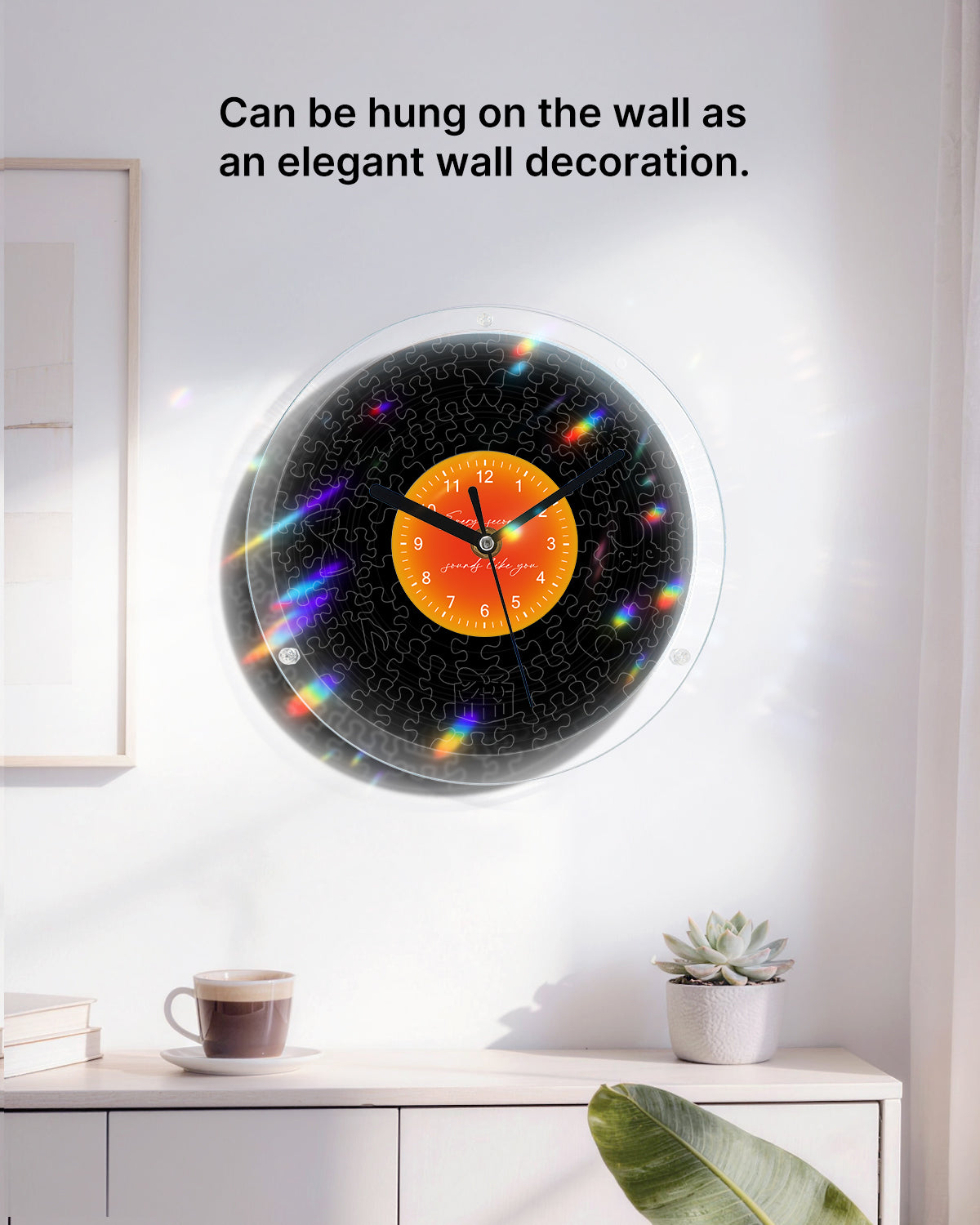 DIY Acrylpuzzle-Uhr Bausatz - Klassisch Schwarz