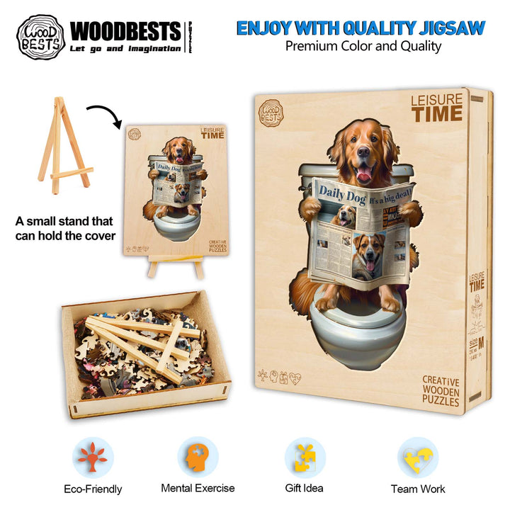 Leisure Time Wooden Jigsaw Puzzle