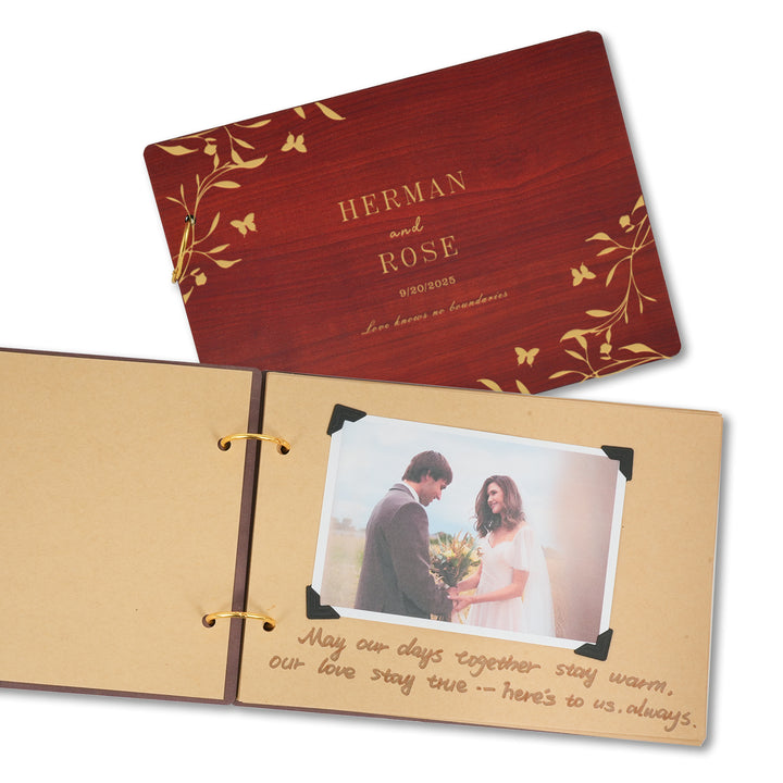 Wooden Wedding Guest Book - Photo Album - Wedding Decor