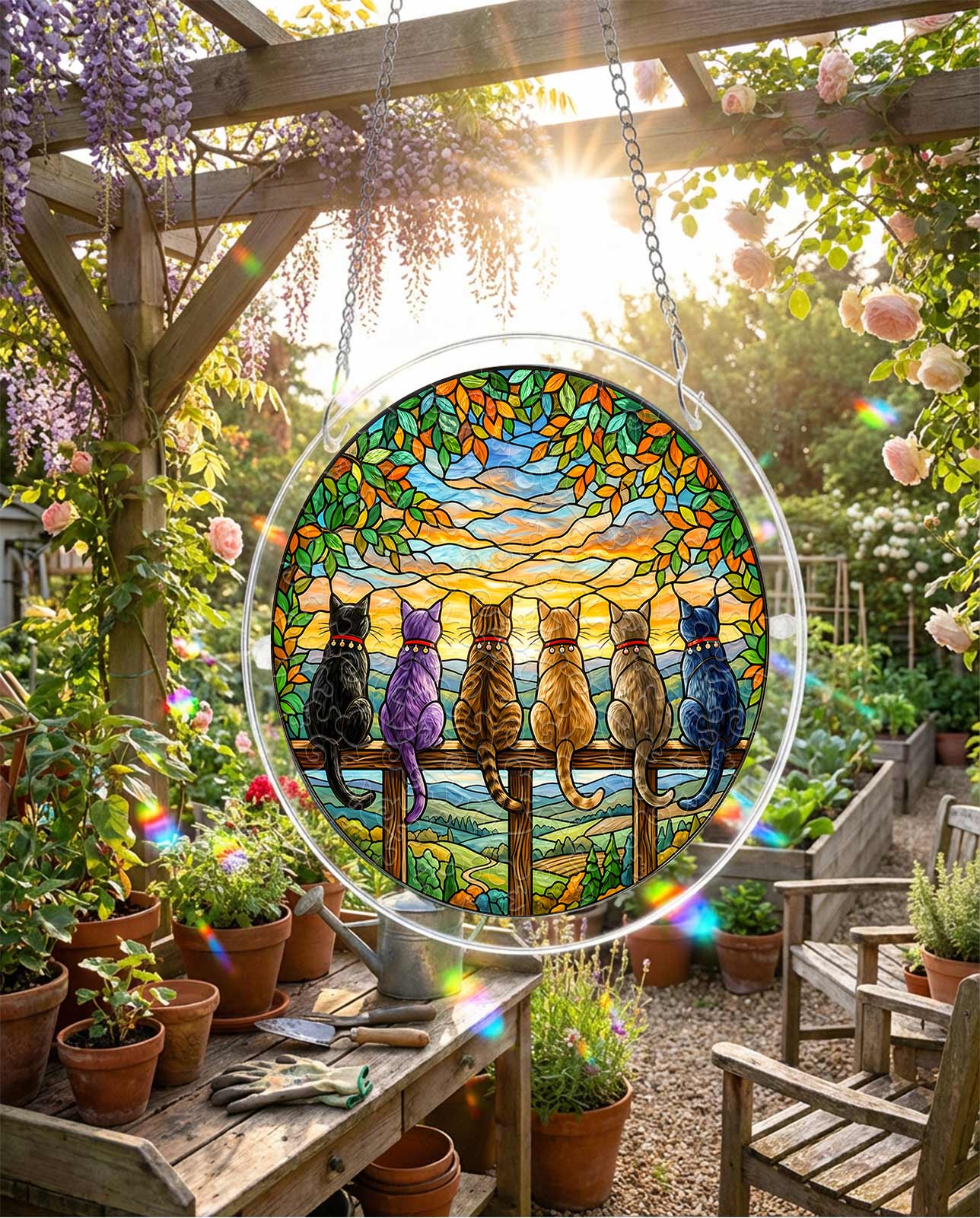 Attrape-soleil puzzle en acrylique - Veilleurs de l’horizon