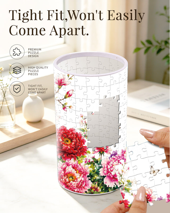 DIY Dimmable Acrylic Puzzle Lamp - Blooming Prosperity
