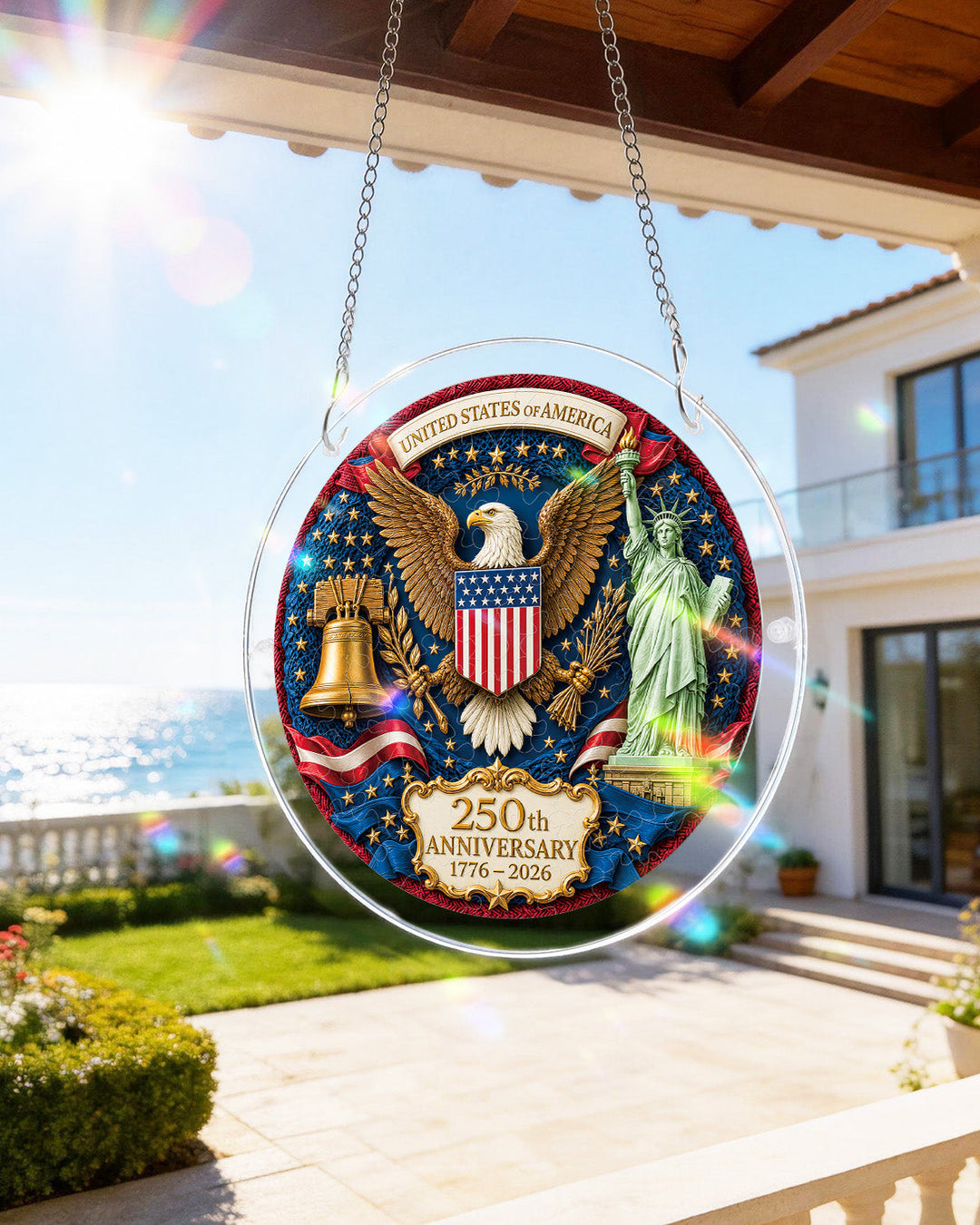 Acrylic Jigsaw Puzzle Suncatcher - Glory of America