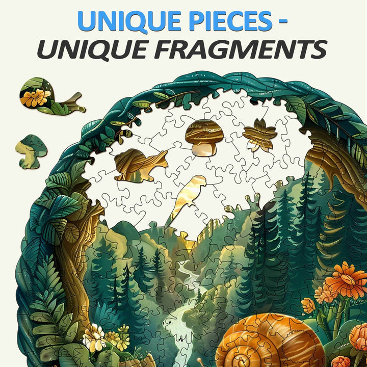 3D Snail-2 Wooden Jigsaw Puzzle