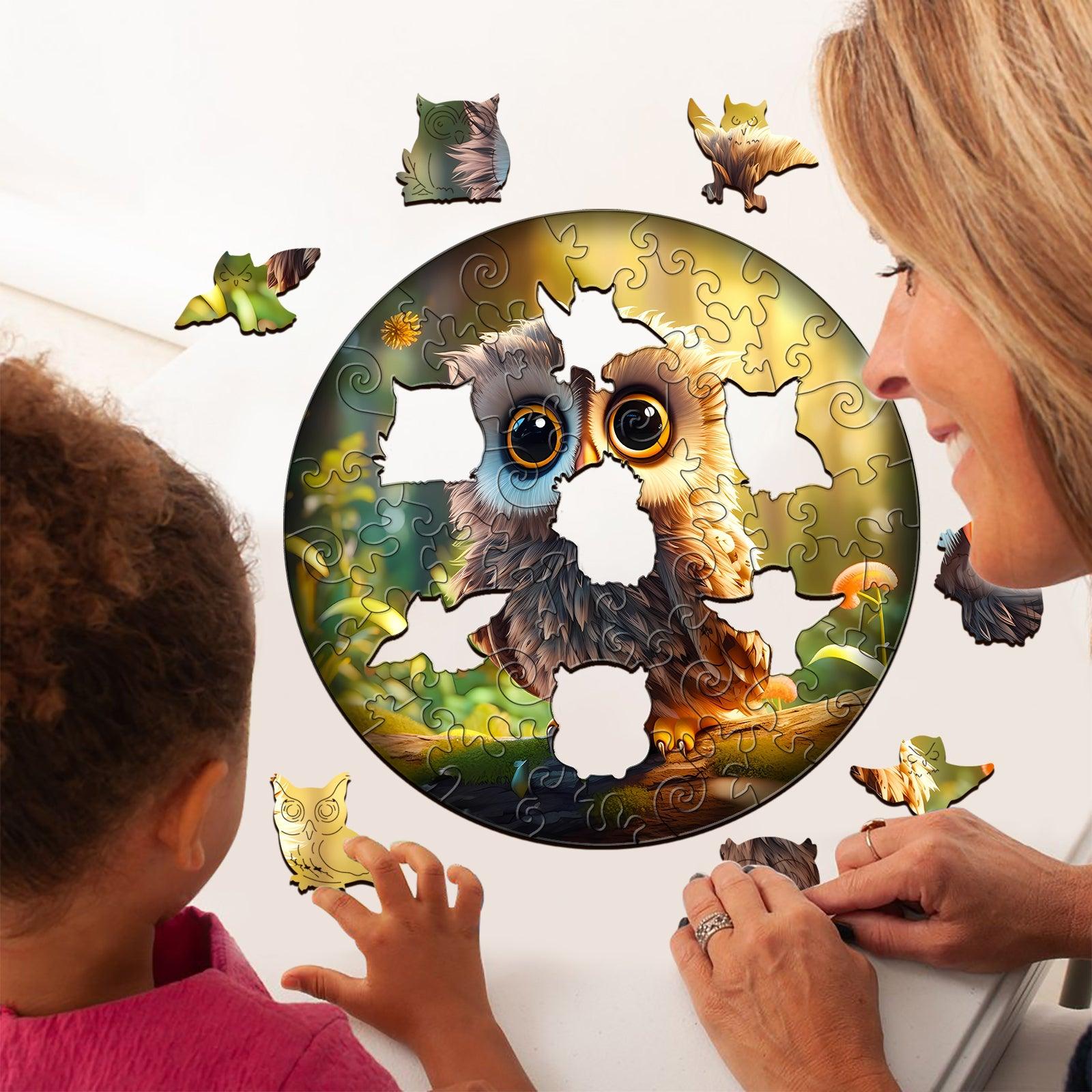 Cute Owl Children's Wooden Jigsaw Puzzle
