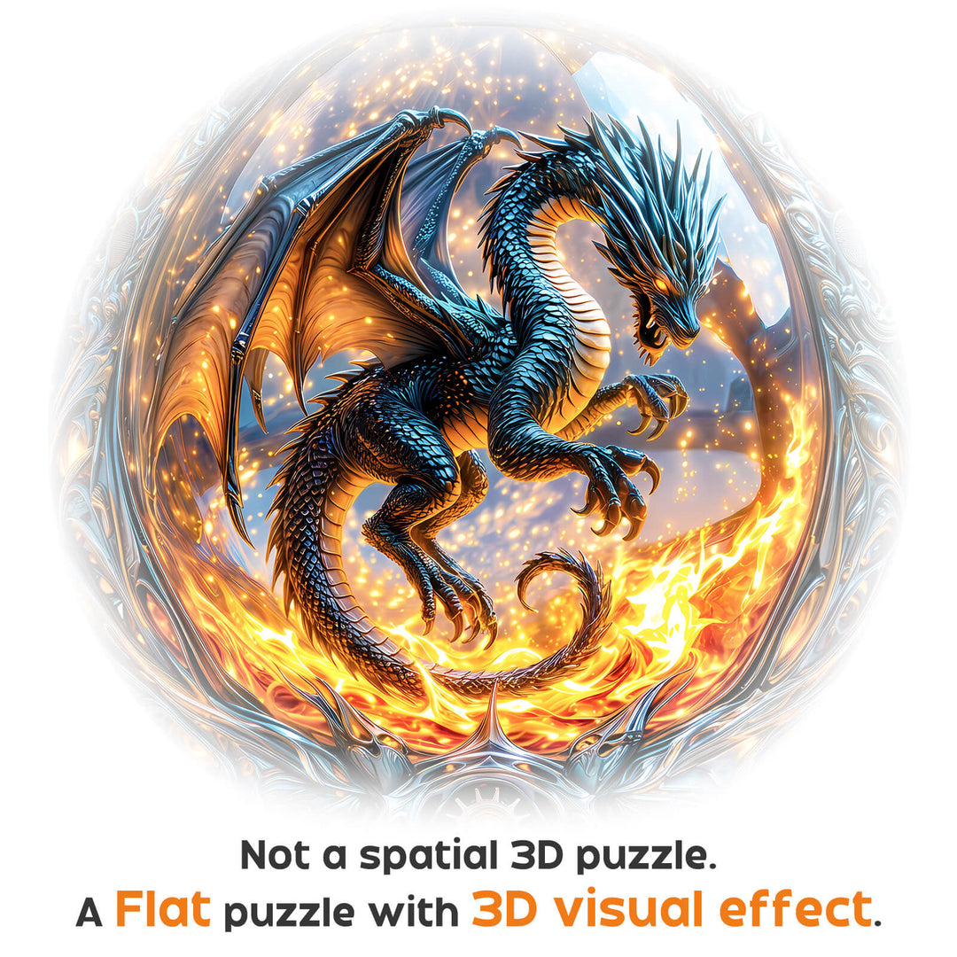 Dragonfire Orb 1000 Piece Puzzle