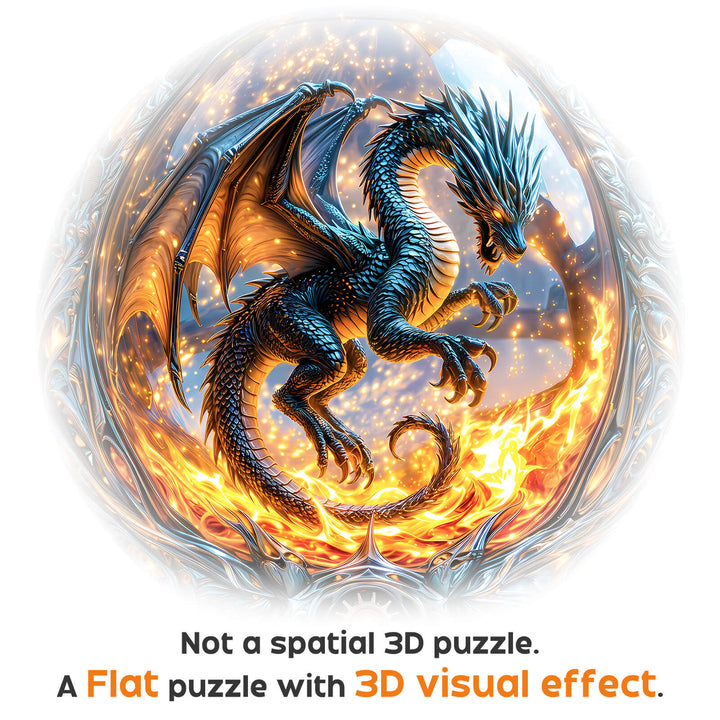 Dragonfire Orb 1000 Piece Puzzle