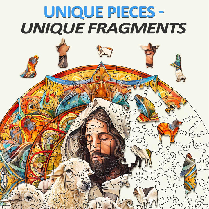 Jesus Shepherd Wooden Jigsaw Puzzle