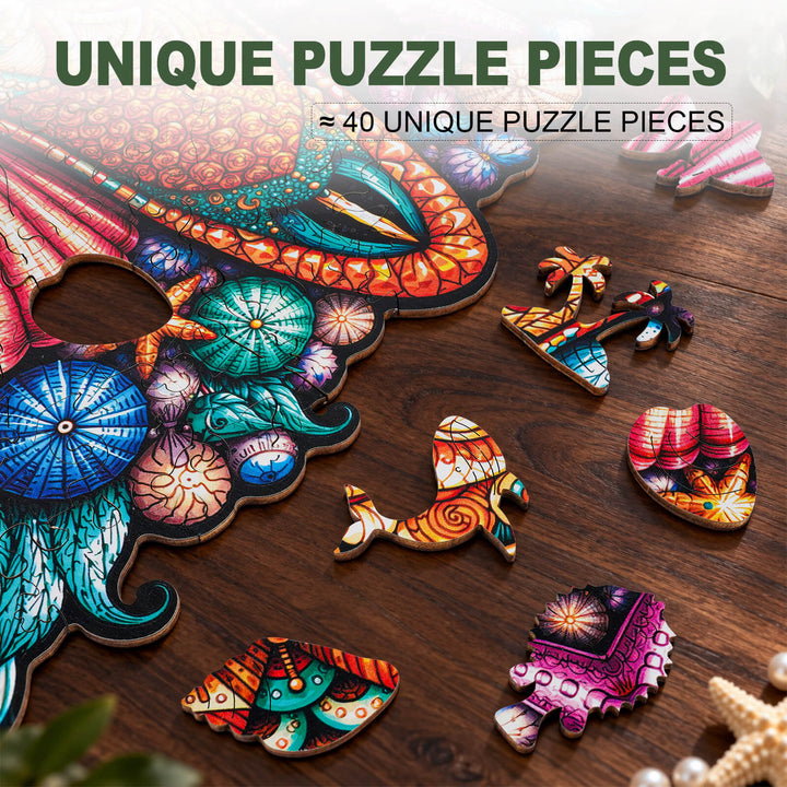 Star of the Reef Starfish Wooden Jigsaw Puzzle