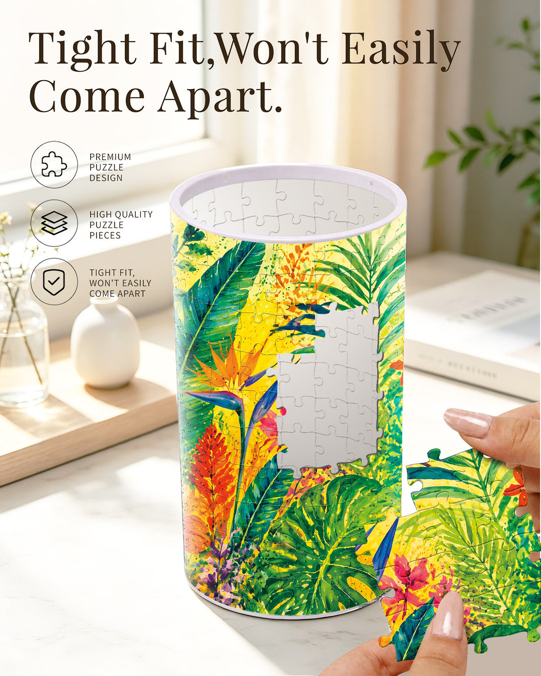 DIY Dimmable Acrylic Puzzle Lamp -Tropical Reverie