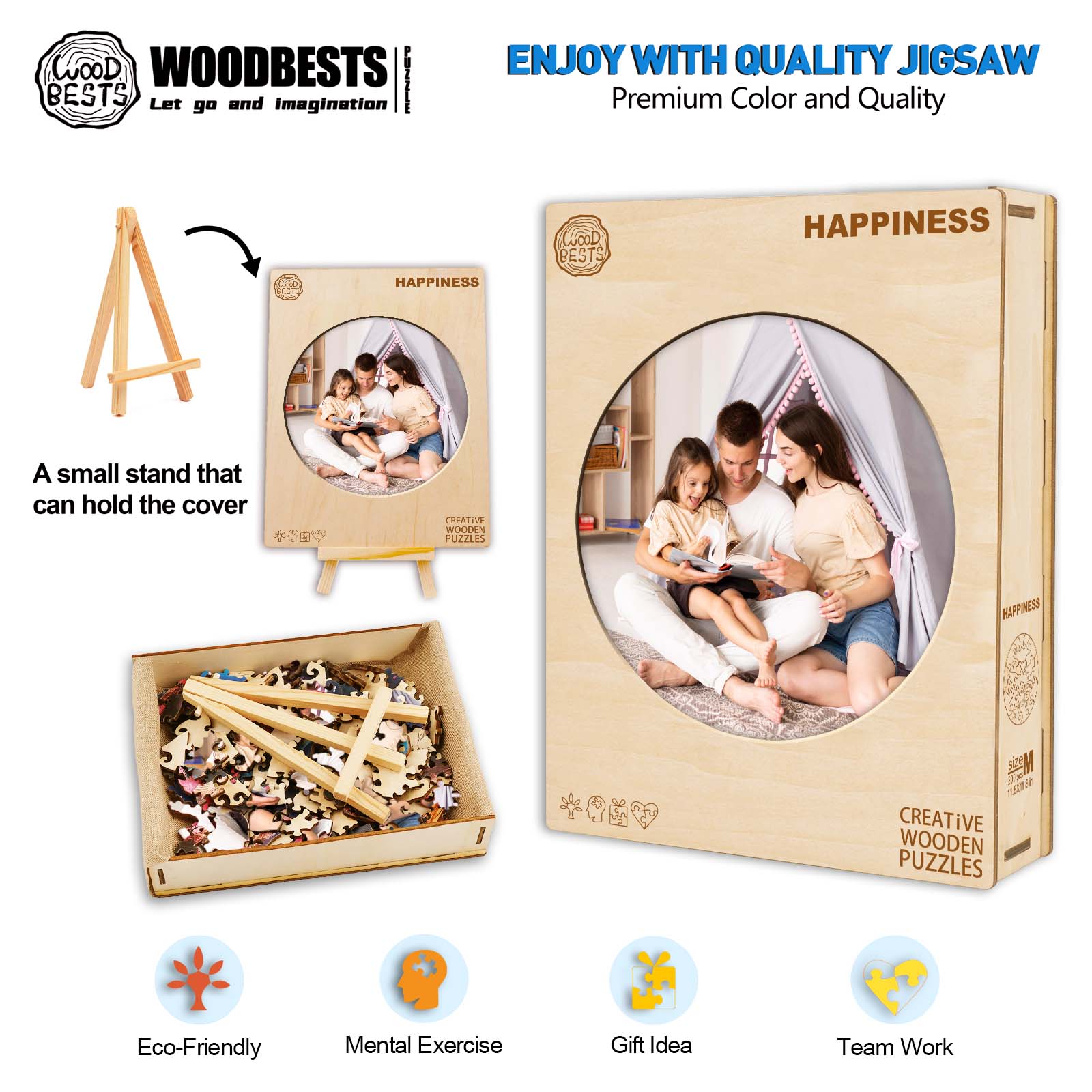 Personalized Photo Wooden Puzzle In Different Shapes and Themes