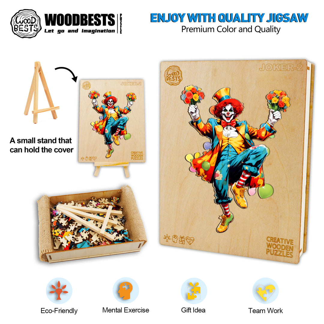 Joker-2 Wooden Jigsaw Puzzle-Woodbests