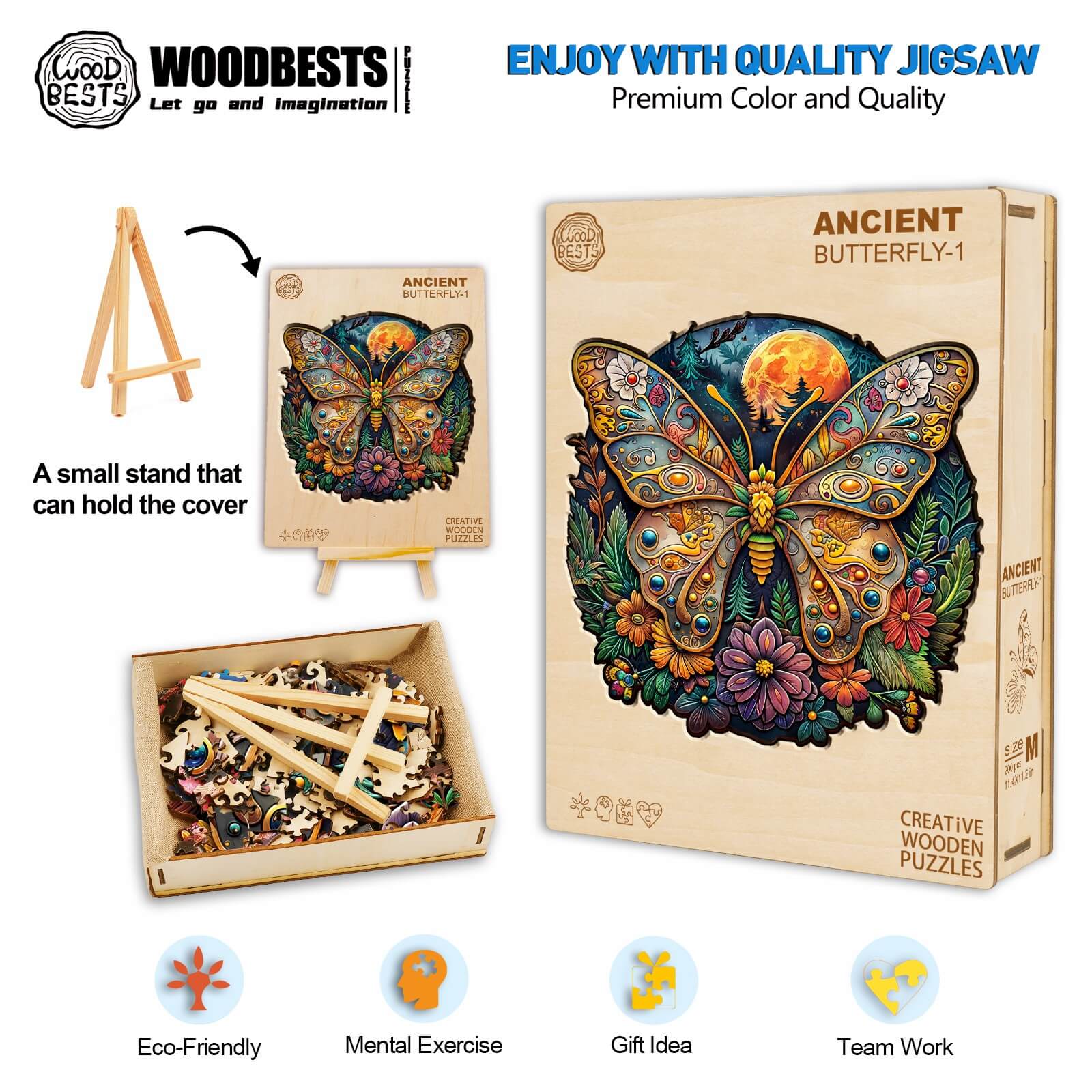 Ancient Butterfly-1 Wooden Jigsaw Puzzle