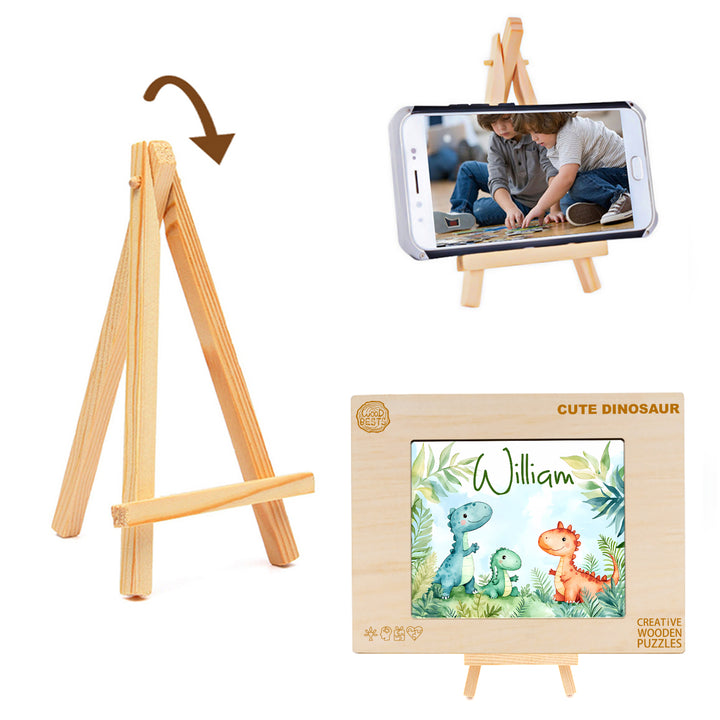 Puzzle en bois pour enfants lapin mignon