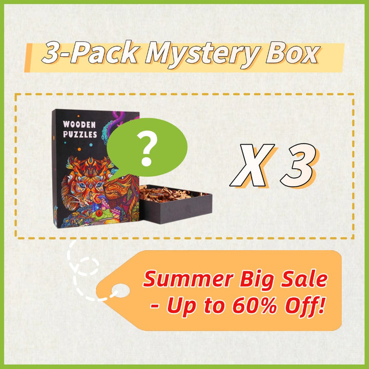 3-Pack Mystery Box: Wooden Puzzle Bestsellers