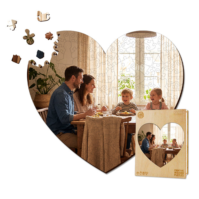Rompecabezas de Madera Personalizado - Tema Familiar