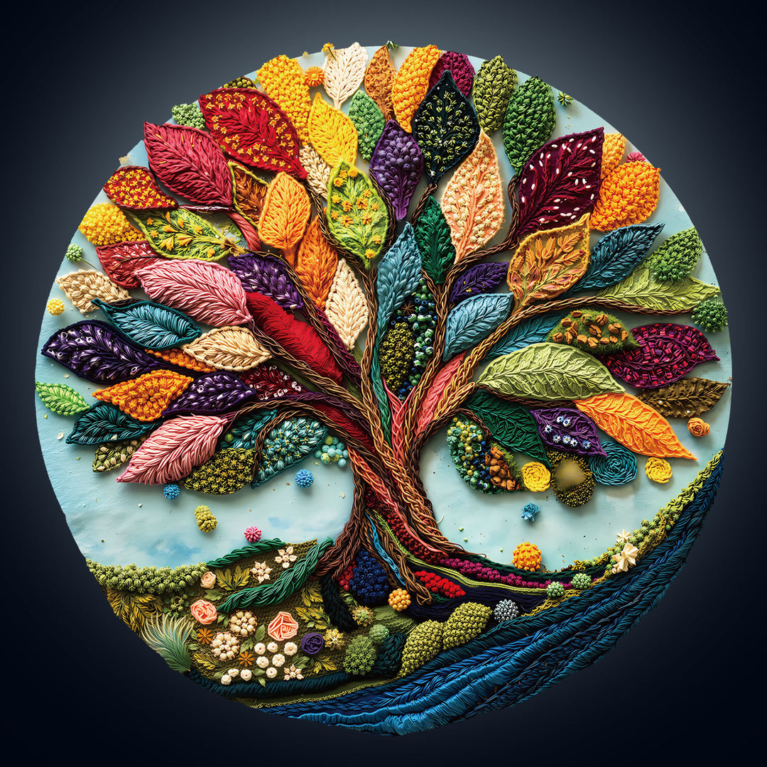 Fibrous life tree Wooden Jigsaw Puzzle