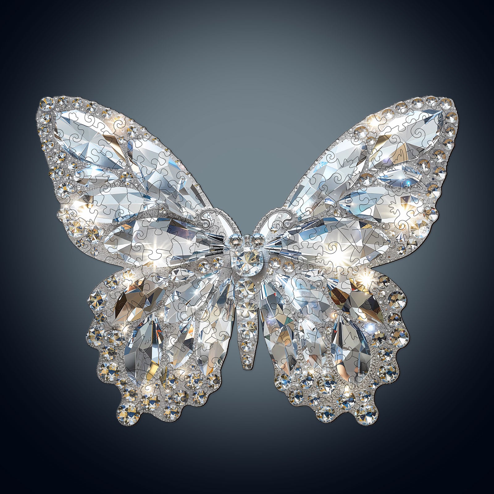 Diamond Butterfly Wooden Jigsaw Puzzle