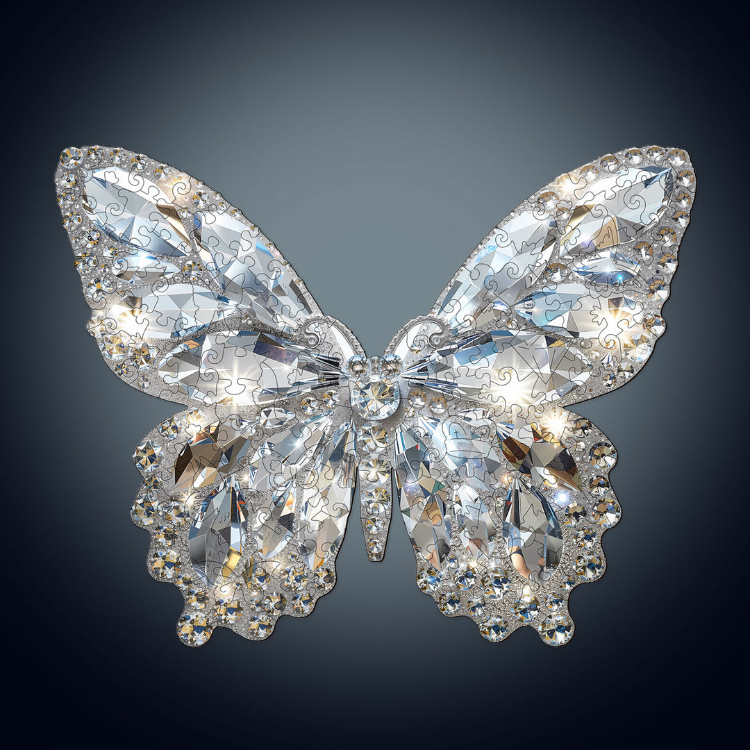 Diamond Butterfly Wooden Jigsaw Puzzle