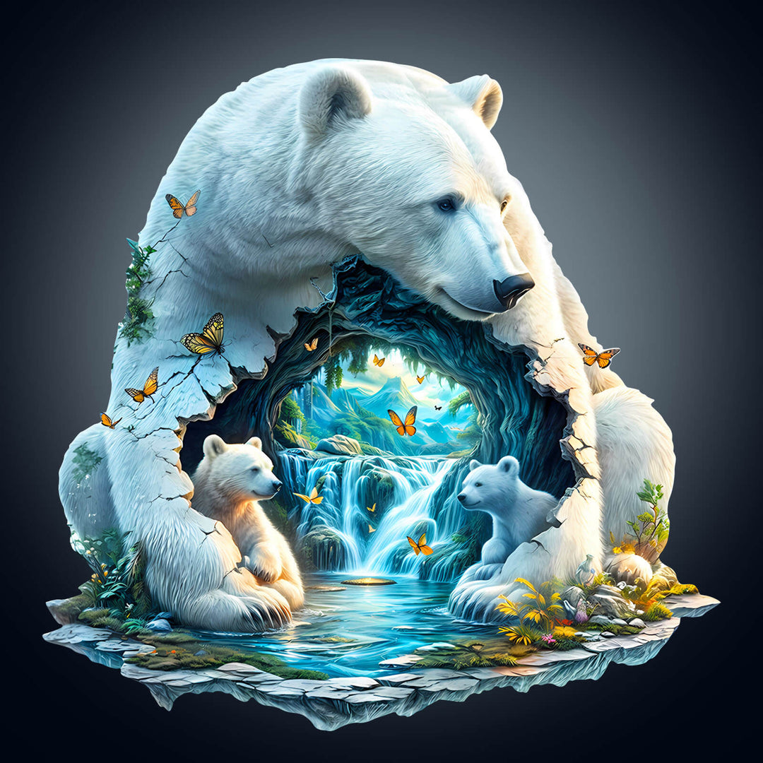 Arctic Sanctuary Wooden Jigsaw Puzzle