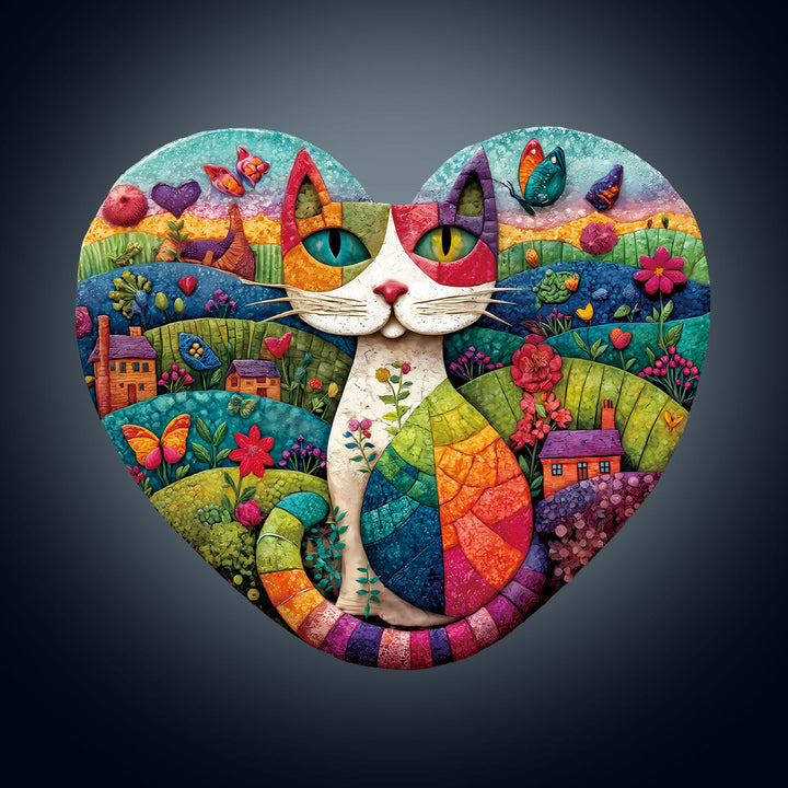 Mosaic Meadow Wooden Jigsaw Puzzle