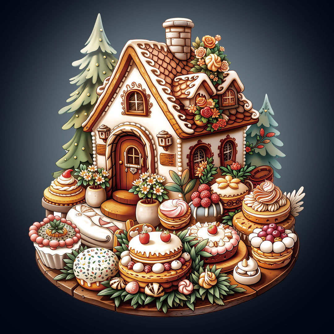 sweet house Wooden Jigsaw Puzzle