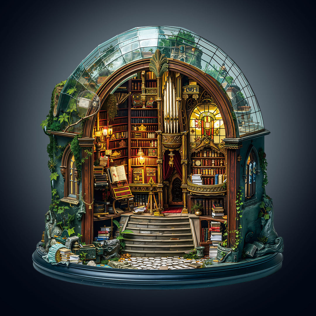 Enchanted Library Wooden Jigsaw Puzzle