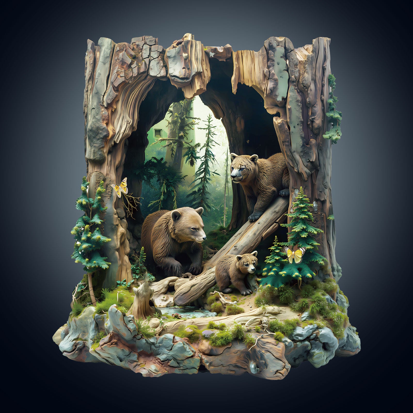 Bear Family Wooden Jigsaw Puzzle