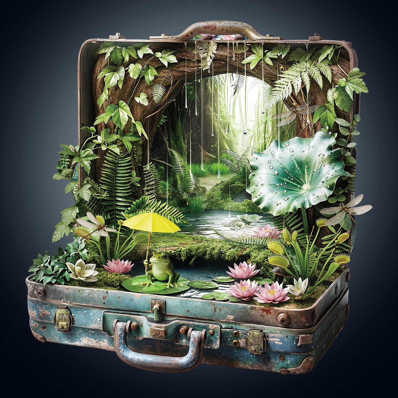 Puzzle en bois Valise de la forêt tropicale