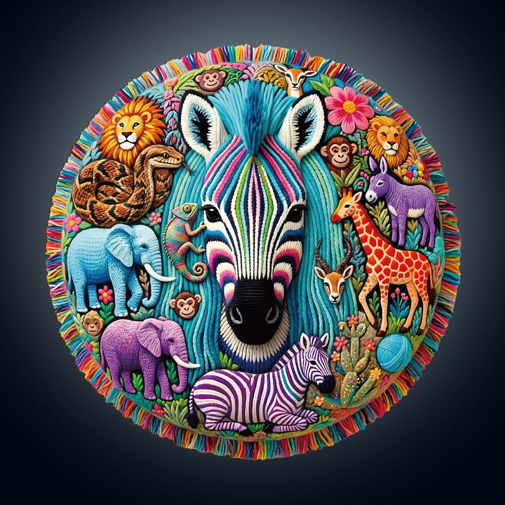 Color Safari Wooden Jigsaw Puzzle