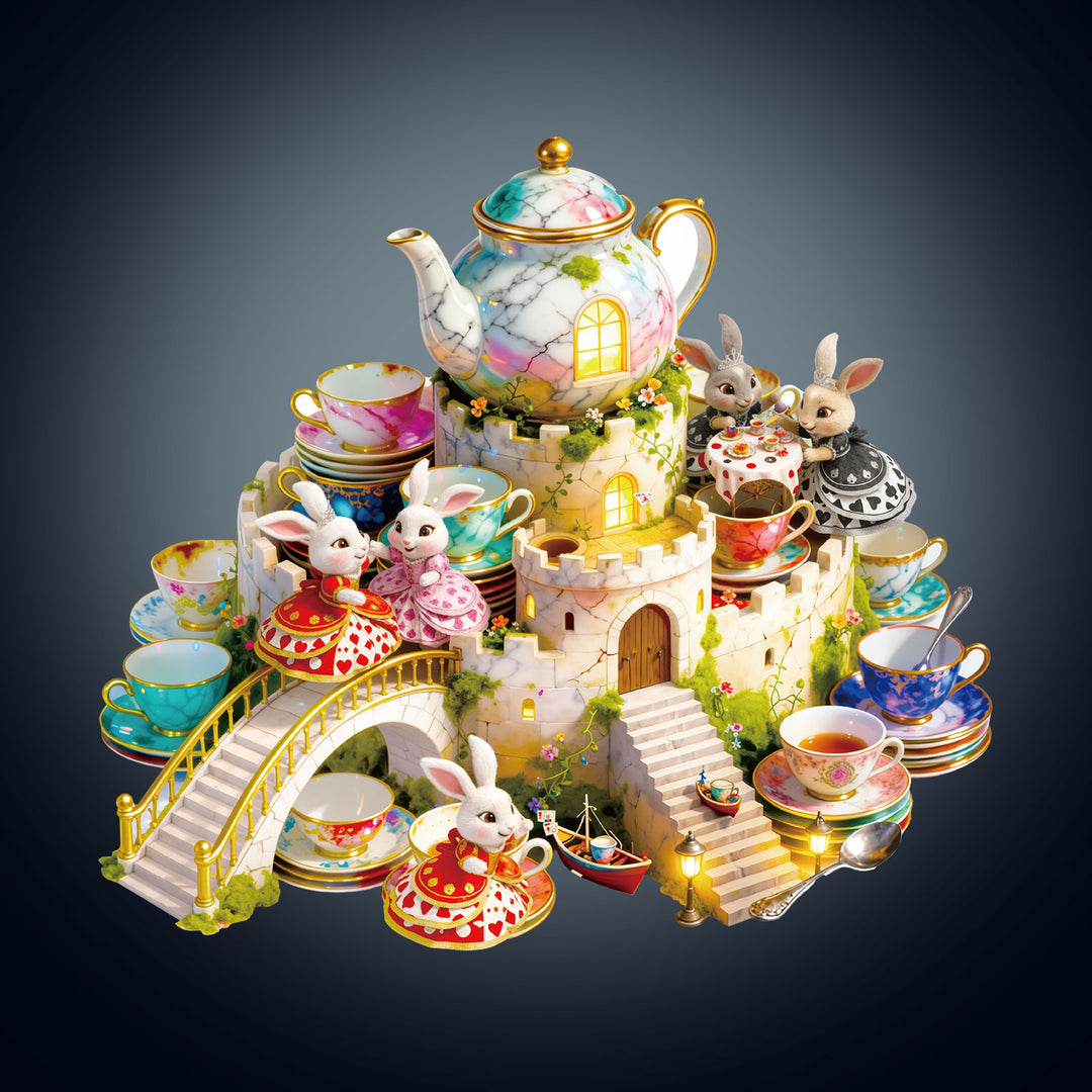 Bunny Tea Party Wooden Jigsaw Puzzle