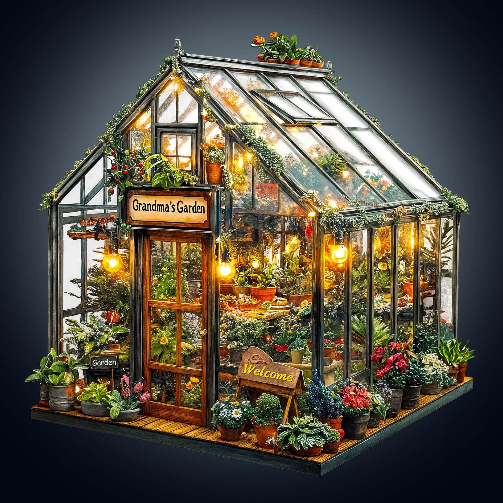Grandma's Garden Wooden Jigsaw Puzzle