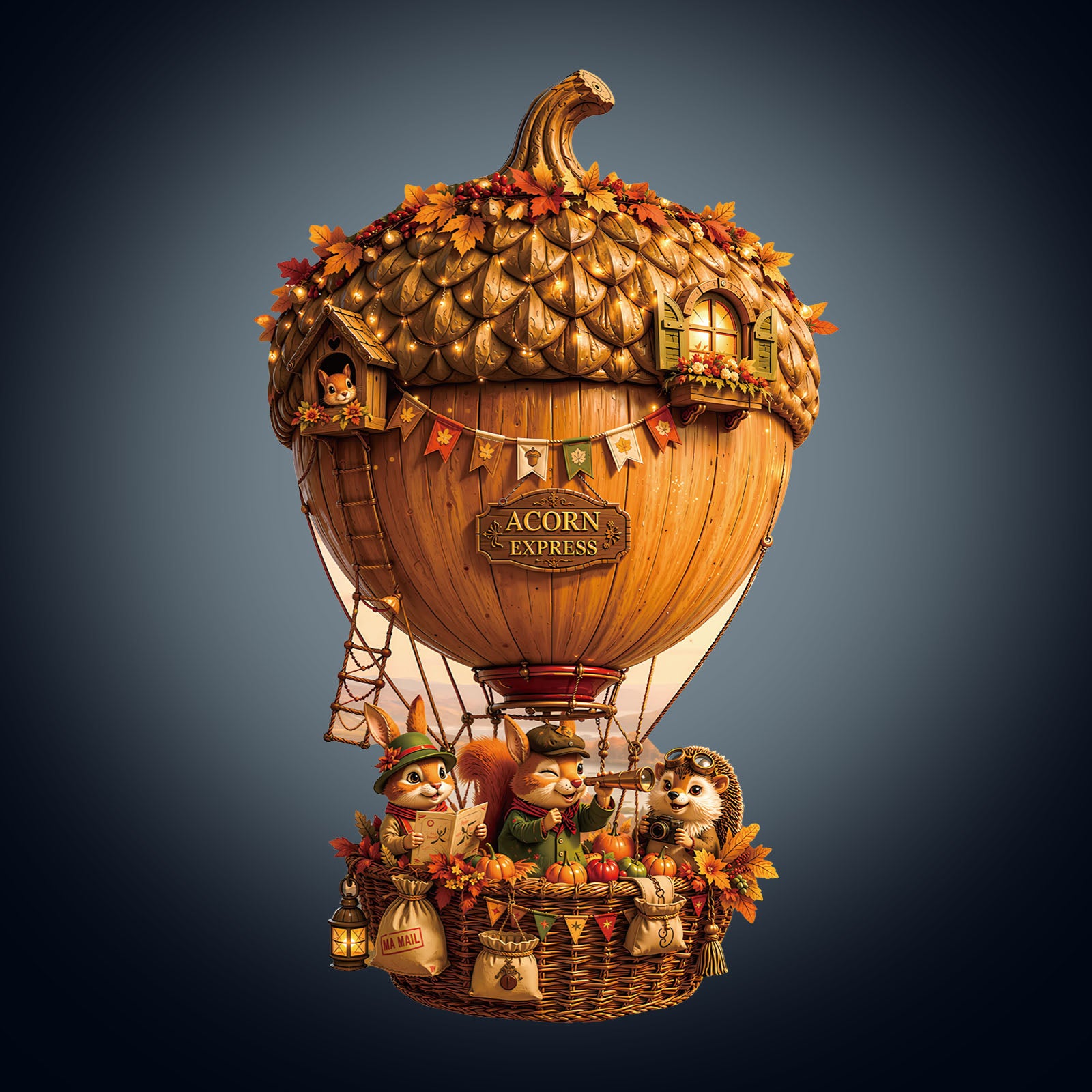 Acorn Airship Wooden Jigsaw Puzzle