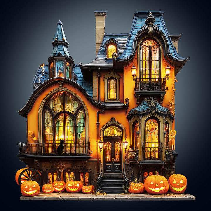 witch's house Wooden Jigsaw Puzzle