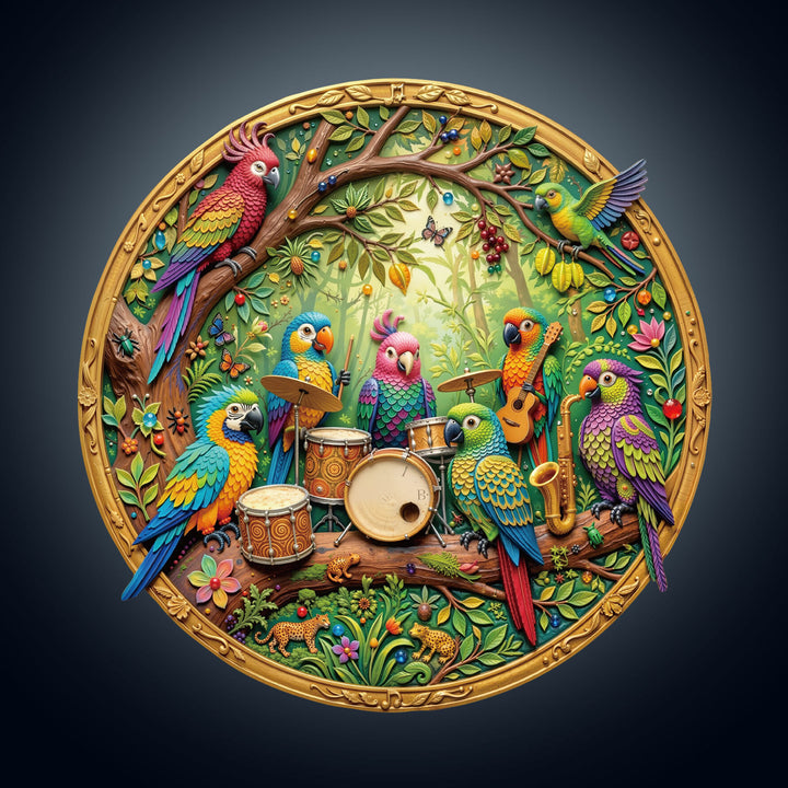 Tropical Rhythm Wooden Jigsaw Puzzle