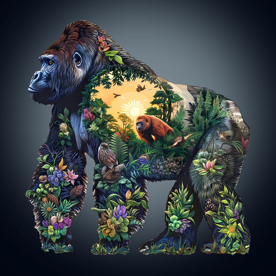 Floral Giant Wooden Jigsaw Puzzle