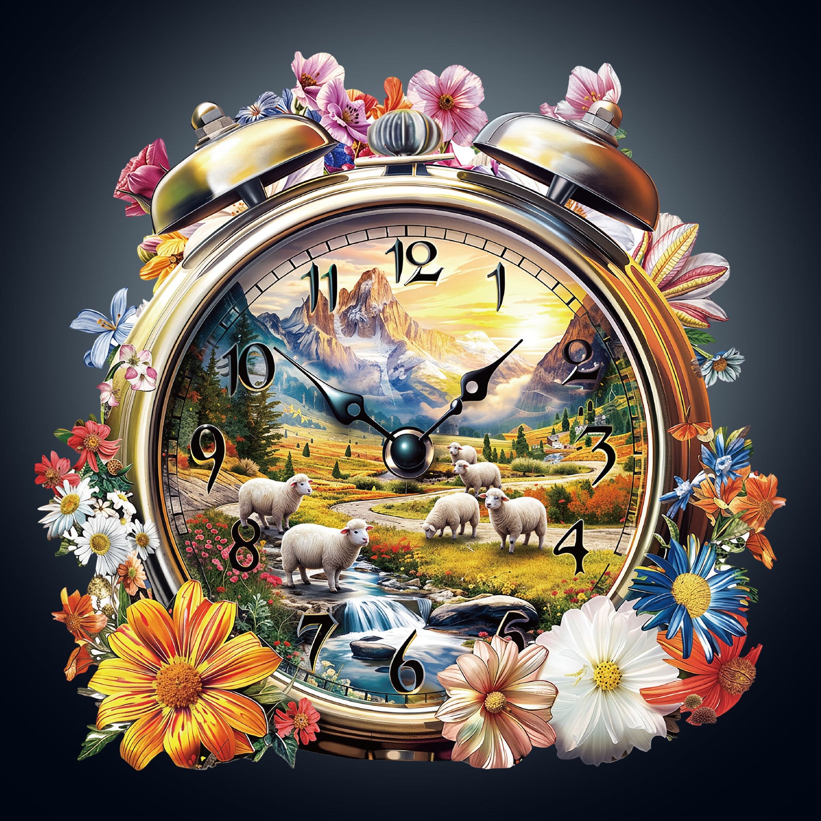 Puzzle en bois Horloge de la prairie