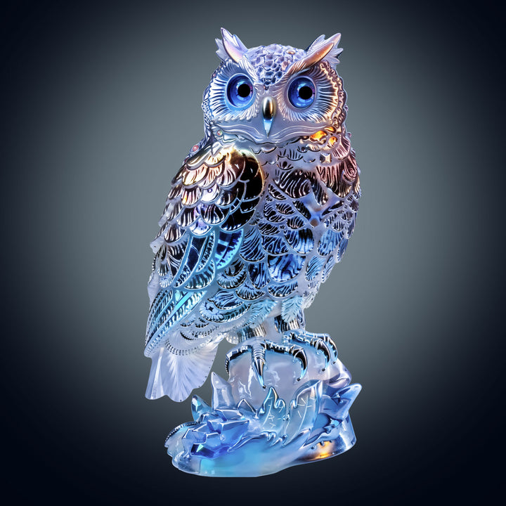 Neon Owl Wooden Jigsaw Puzzle