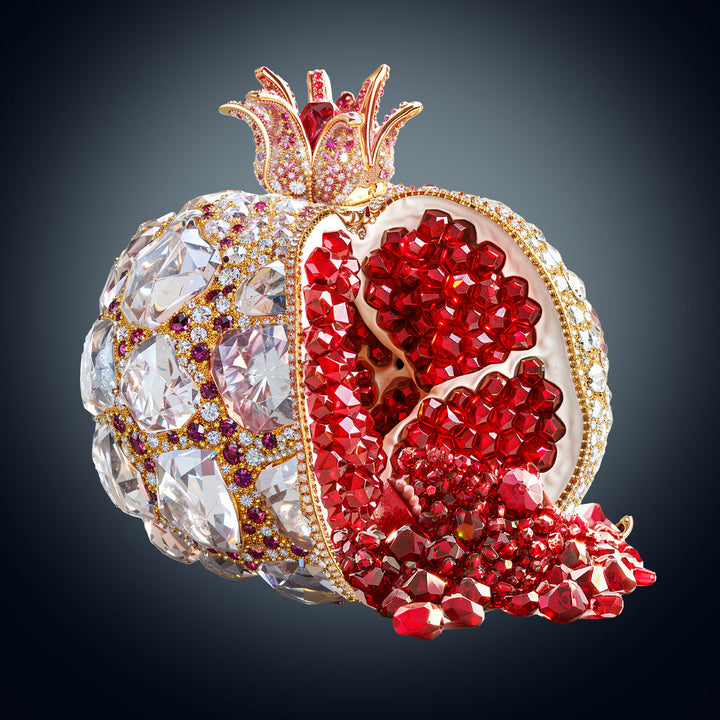 gem pomegranate Wooden Jigsaw Puzzle