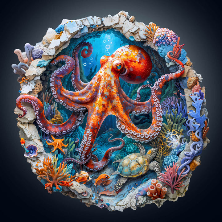Puzzle en bois Octopus Haven