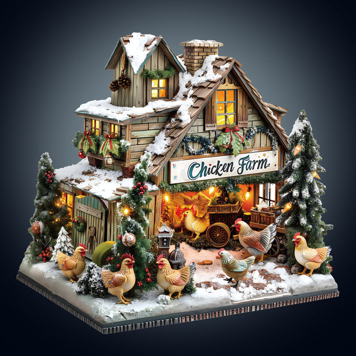 chicken farm Wooden Jigsaw Puzzle