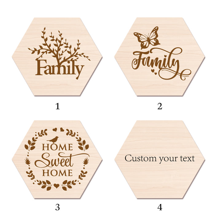Personalized Wooden Decor Photos-Hexagon-Woodbests