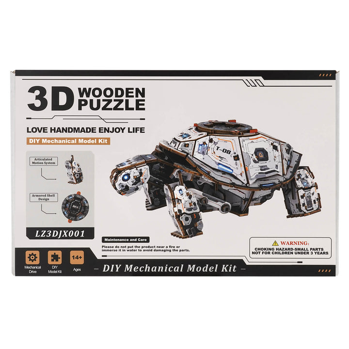 3D Wooden Mechanical Kit - Mecha Turtle