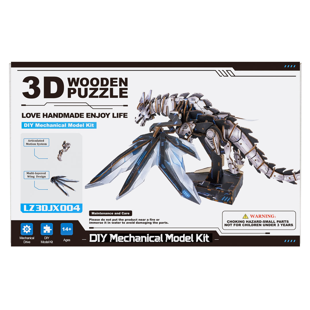 3D Wooden Mechanical Kit - Mechanical Dragon