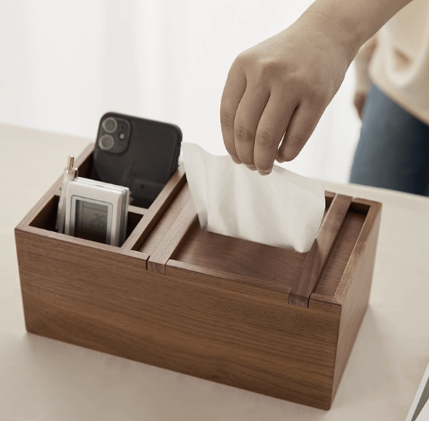 Wooden Multifunctional Tissue Box